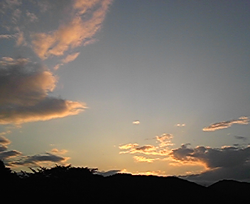 綺麗な夕日