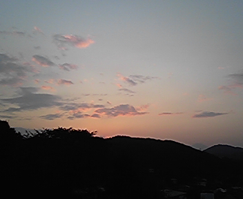 今日の夕焼け