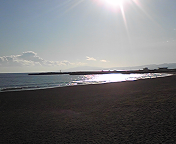 元旦の大磯海岸