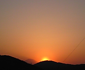綺麗な夕日