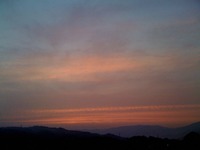 今日の夕日