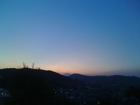 今日の夕日